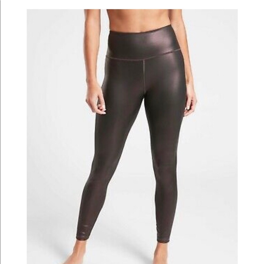 Athleta Elation High Rise Shimmer Tight SIZE S